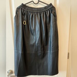 Black Leather Skirt